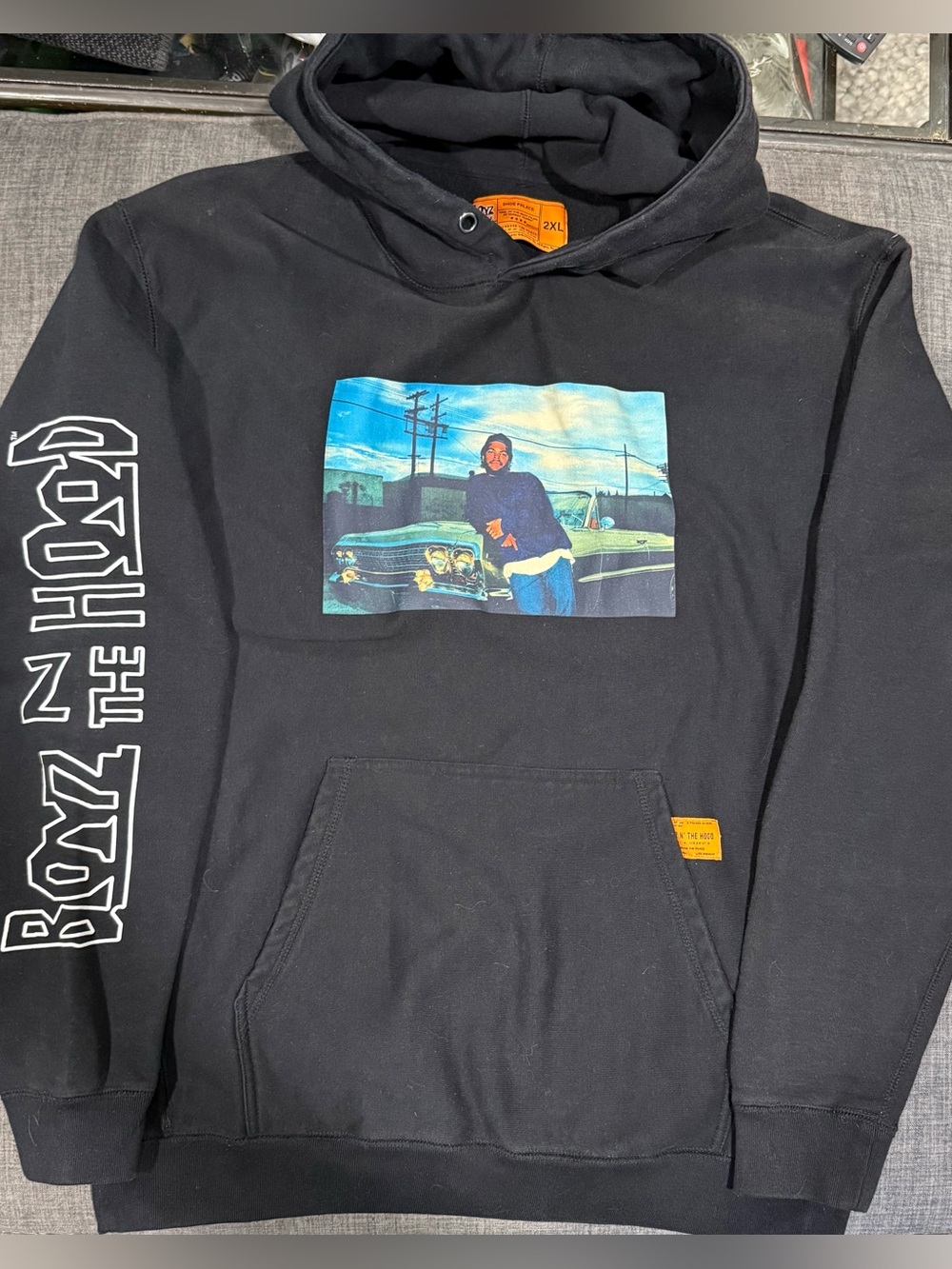 Boyz N The Hood 30th Anniversary Hoodie with Photo Print and Sleeve Logo